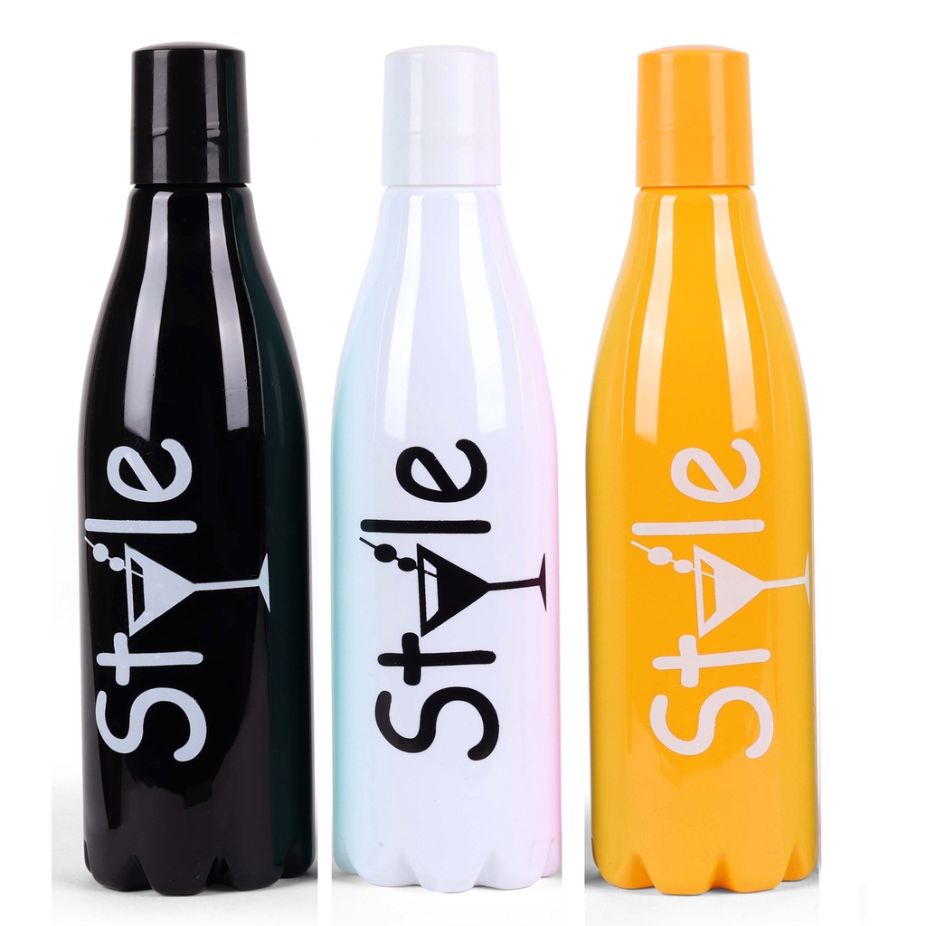 water bottle multicolor pack of 6 plastic material