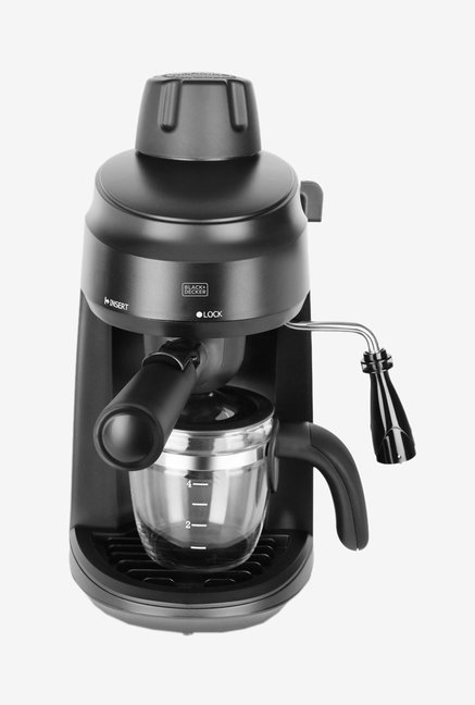 Black & Decker BXCM0401IN 4 Cup 870W Coffee Maker (Black)