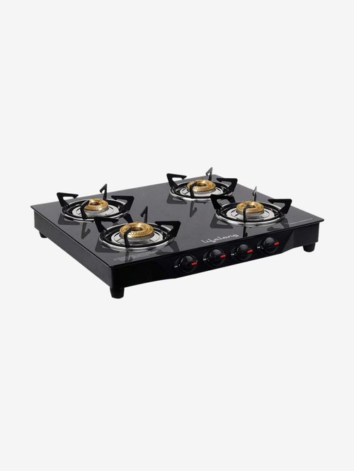 Lifelong LLGS44 4 Burner Manual Gas Stove (Black)