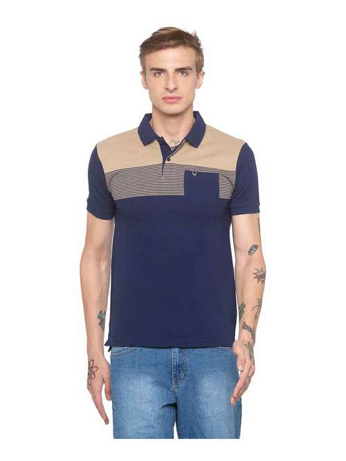 Globus Navy Striped Polo T-Shirt