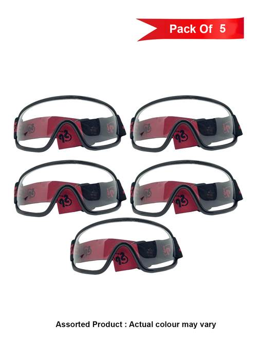 Globex Eye Protector Glasses in Assorted Colours- Pack of 5