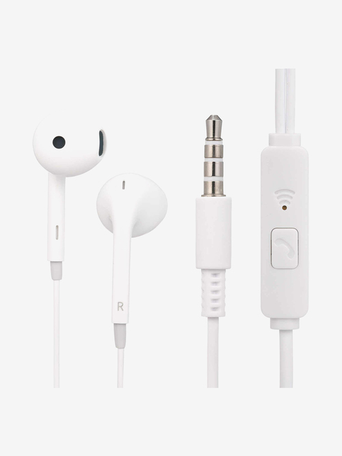 Lenovo HF170 Wired Earphone with Microphone (White)