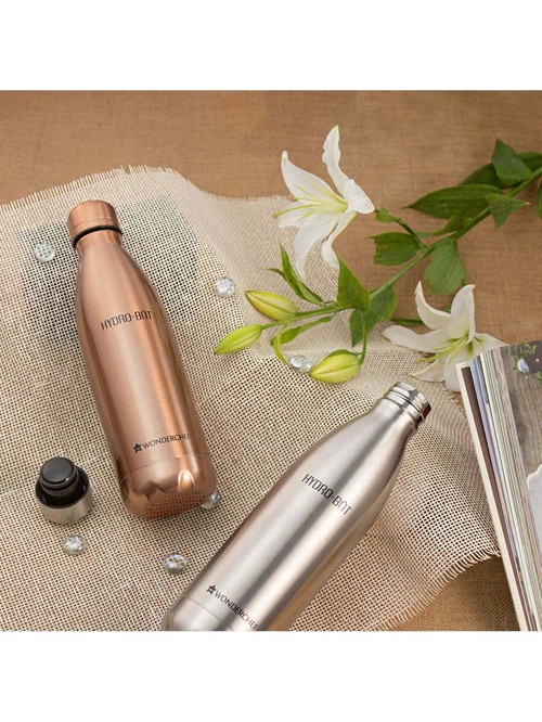 Wonderchef Hydro Bot Copper Water Bottle (750 ml) - Set of 1
