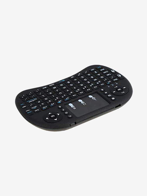 Conbre Airpad i8-S Wireless Mini Keyboard with Touchpad for Home Theatre (Black)