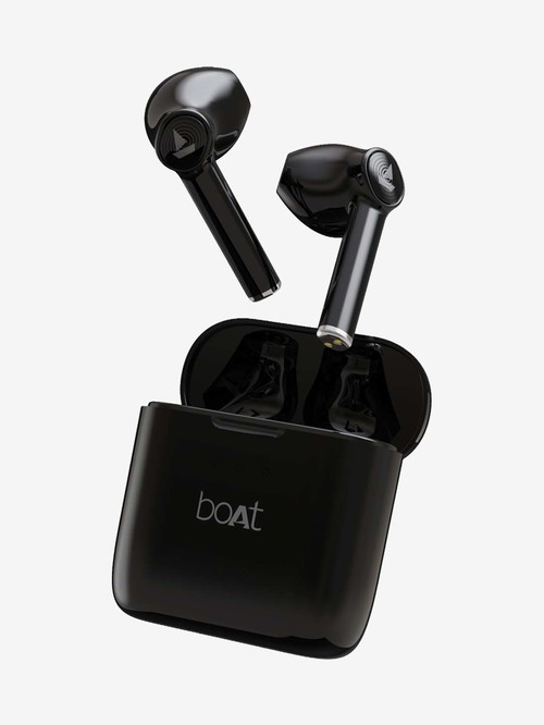 boAt Airdopes 131 T TWS Earbuds with Sleek Design, IWP, Type C Port (Active Black)