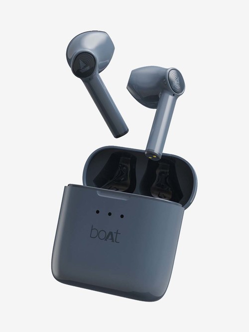 boAt Airdopes 131 T TWS Earbuds with Sleek Design, IWP, Type C Port (Midnight Blue)