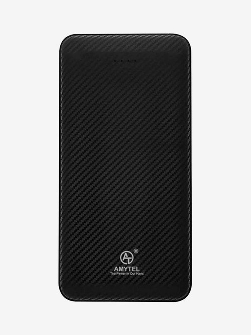 Amytel T-63 10000mAh 2.1Amp Dual Output Li-Polymer Power Bank (Black)