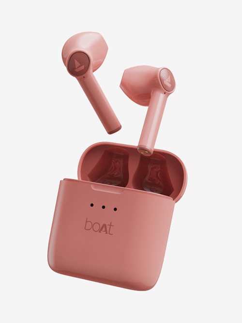 boAt Airdopes 138 T TWS Earbuds with Sleek Design, IWP, Type C Port (Cherry Blossom)