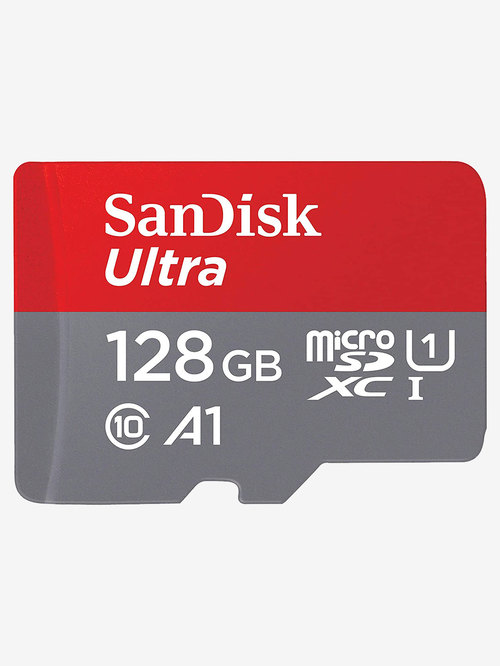 SanDisk SDSQUA4-128G-GN6MN 128GB Ultra microSD Memory Card (Red/Grey)