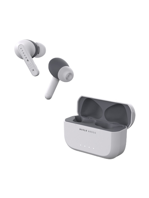 Boult Audio AirBass GearPods TWS Earbuds with 24H Playtime IPX5 Water Resistant- White