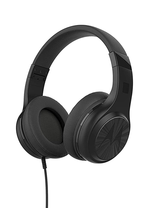 Motorola Pulse 120 Over The Ear Bluetooth Headphones with Mic (Black)