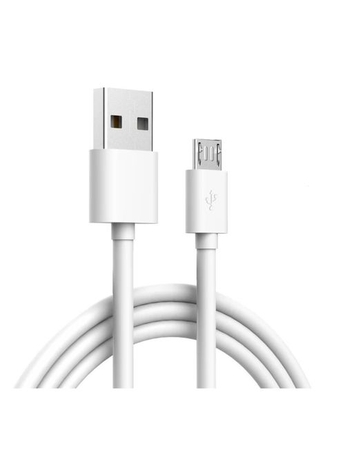 ClickCase Micro USB Data Cable 3 Amp for XOLO Play 8X-1200 (White, 1 Meter Micro USB)