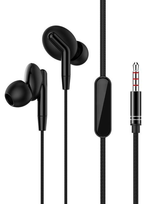 SWISS MILITARY SM-RAGA Wired Earphone with Mic (Black)