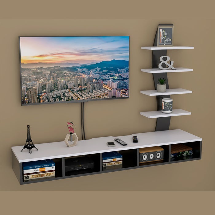 Big Tilfizyun TV Entertainment Unit Table with Set Top Box Stand