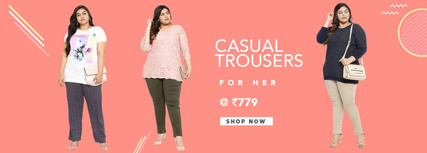 Casual Trousers For HER @ Rs 779