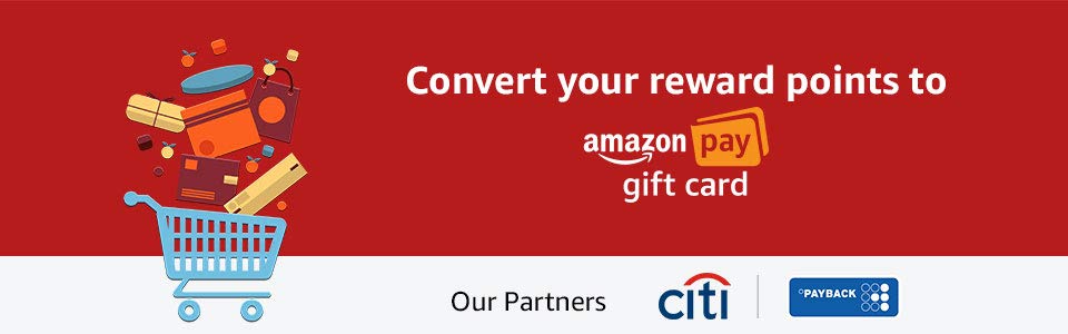 Convert your reward points to Amazon Pay Gift card