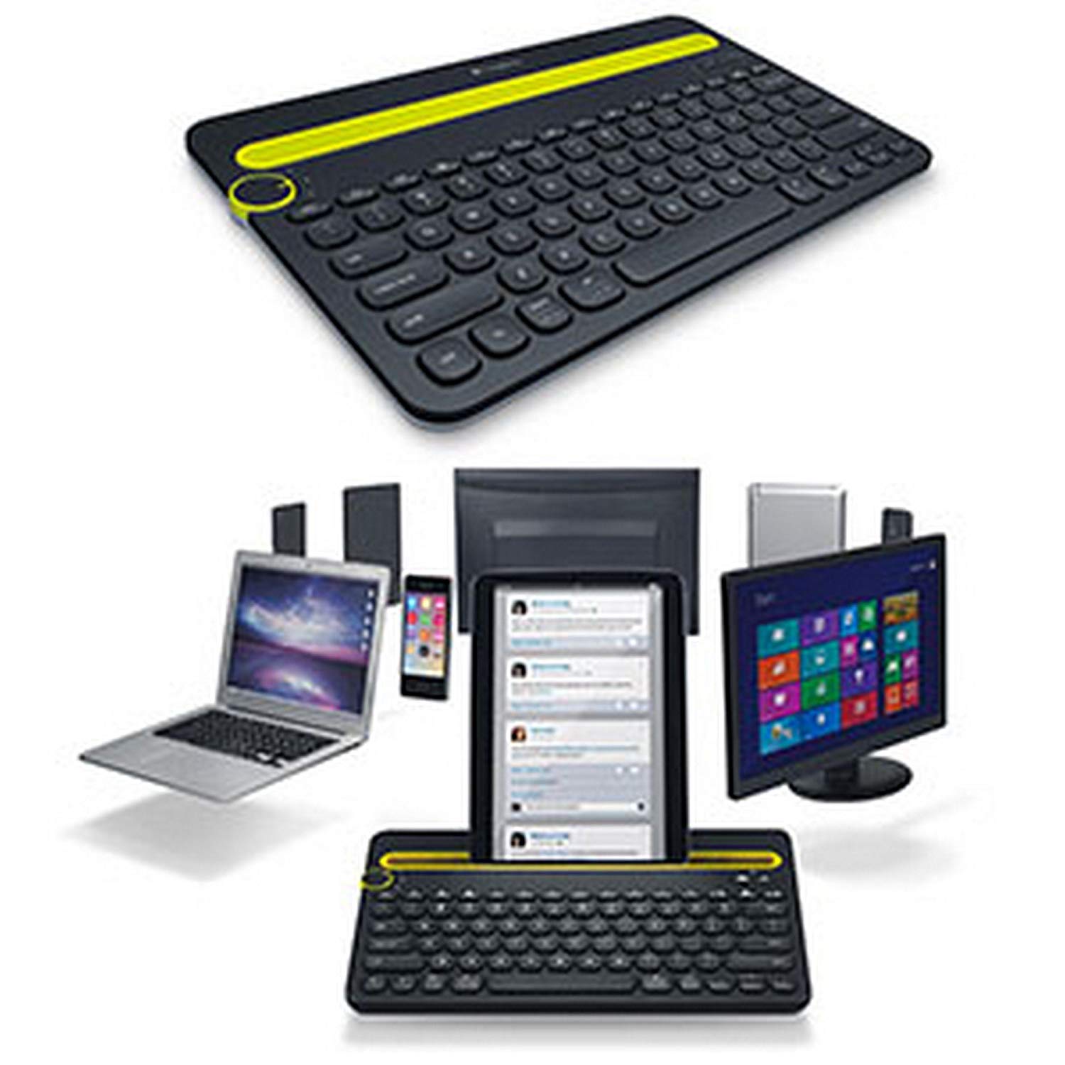 Flat 33% off on Logitech K480 Multi Device Wireless Keyboard Black