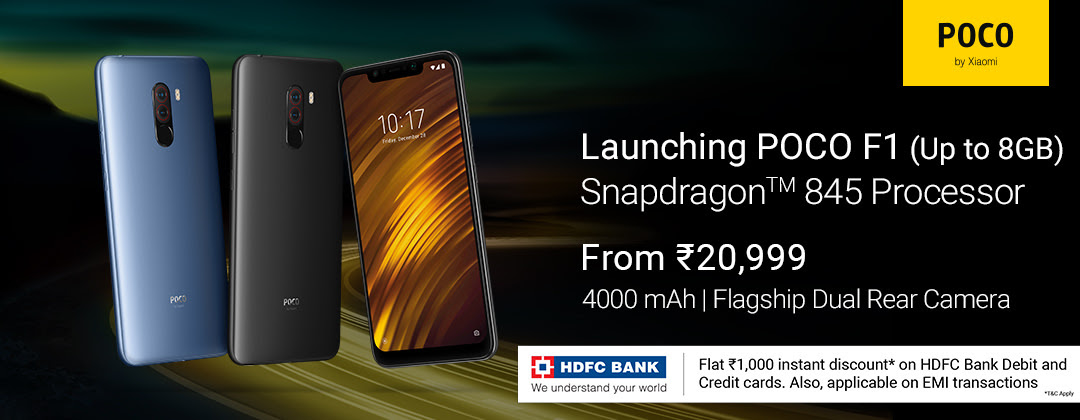 Flipkart Exclusive Xiaomi Poco F1 From Rs 20,999