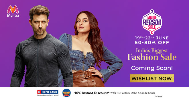 Myntra EROS Sale - Extra Rs 300 Off On Purchase of Rs 3000