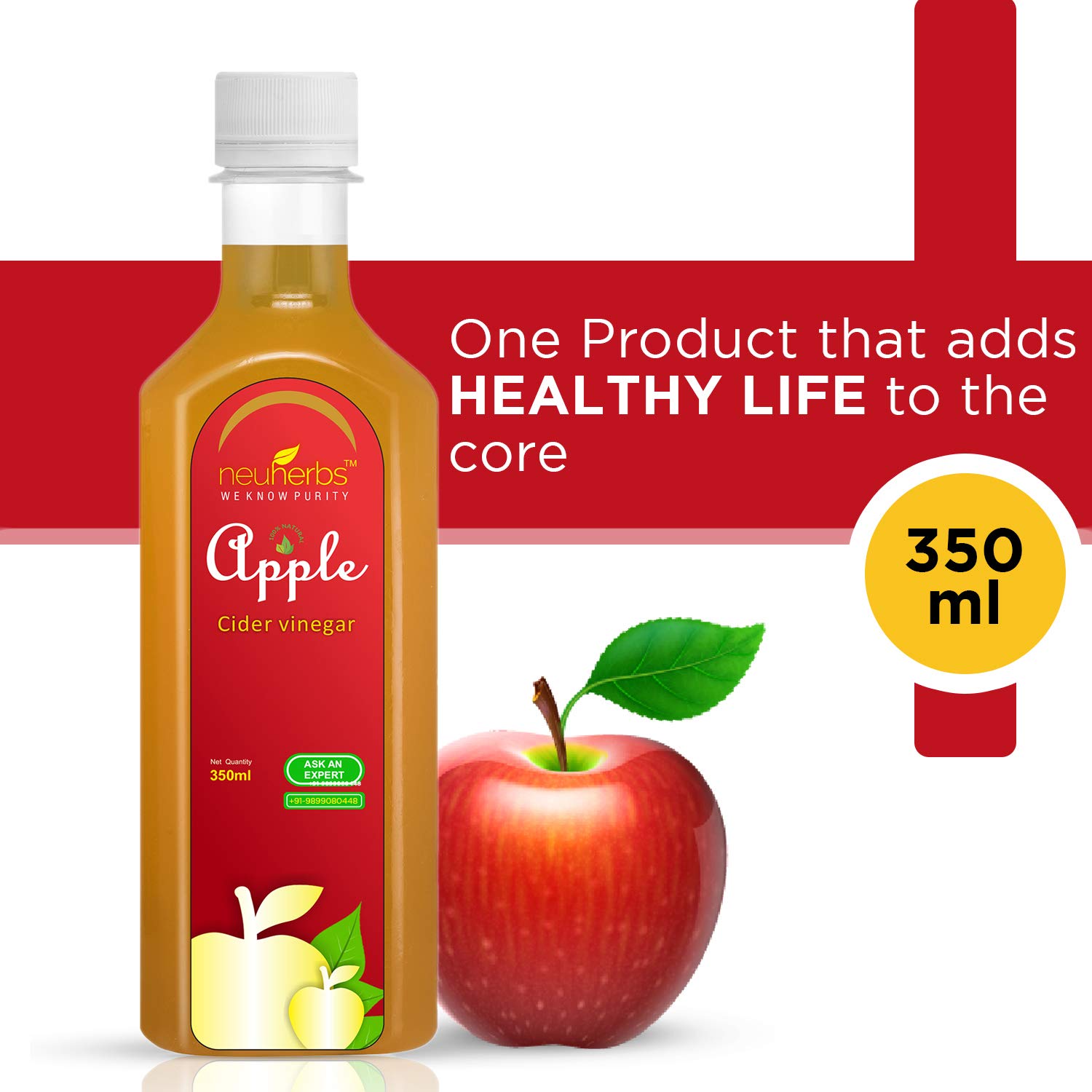 Neuherbs 100% Natural Apple Cider Vinegar for Weight Loss 350 ml