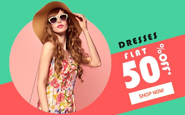 Partywear One Piece Dresses For Womens Flat 50% off