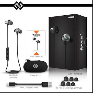 Get 15% Cashback on TAGG Sports+ In-Ear Wireless Bluetooth Headphones/ Earphones/ Earbuds with Microphone (GUN METAL)