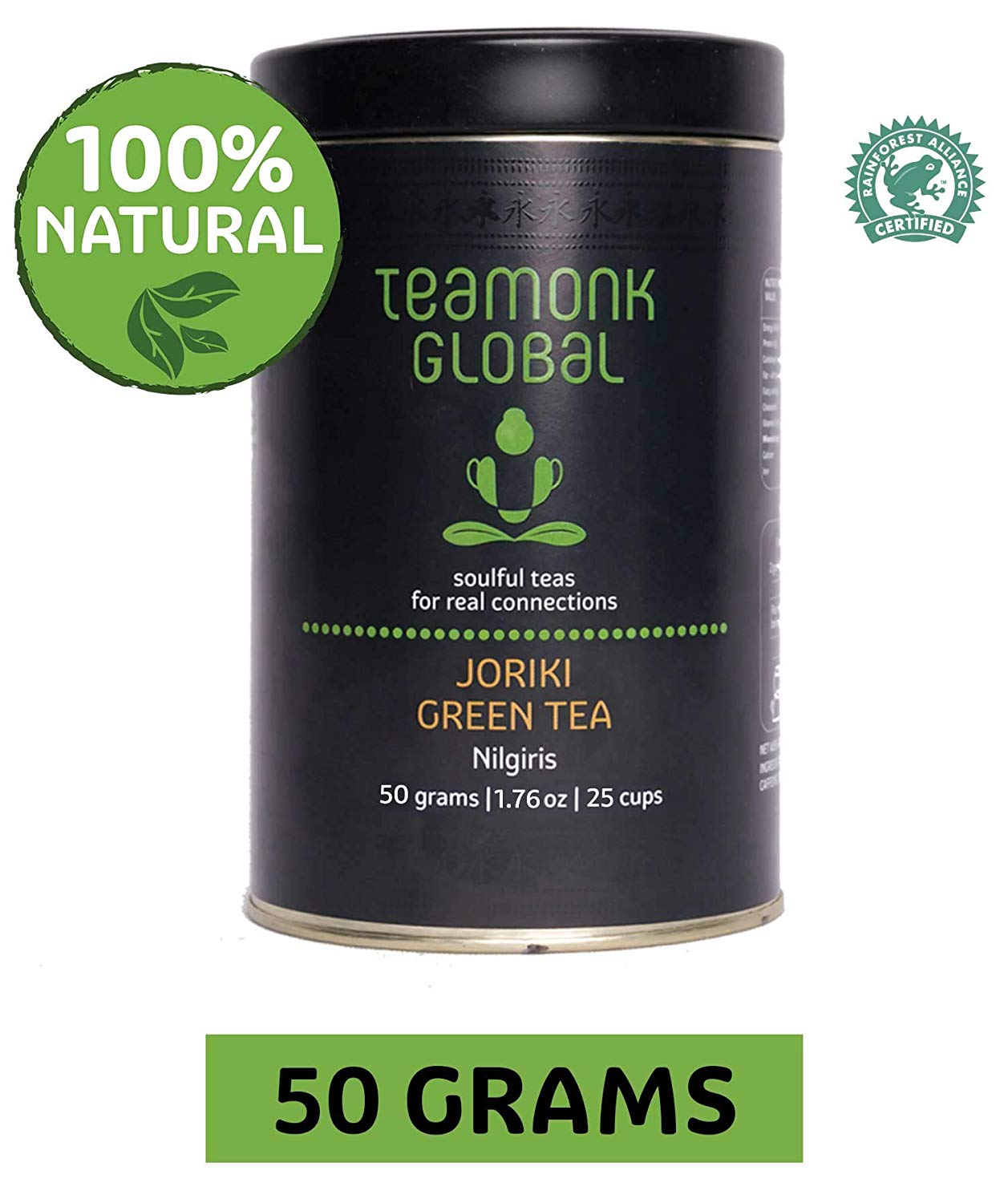 Teamonk Nilgiri Green Tea for Weight Loss, 50g (25 Cups) 