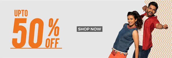 UPTO 50% OFF on Men's & Women's Clothes