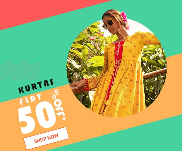 Womens Designer Kurtis Flat 50% off